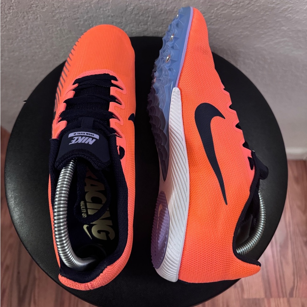 Nike Zoom Rival M9 Bright Mango W/ Spikes Men's Size 8 Women’s 9.5